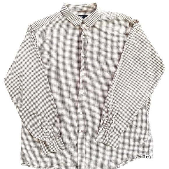 3/$20 Cremieux Classics Brown Plaid Button-Up Shirt - Picture 1 of 6